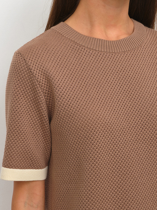 Элмонд джемпер (футболка) трикотажный (какао, 44-46)