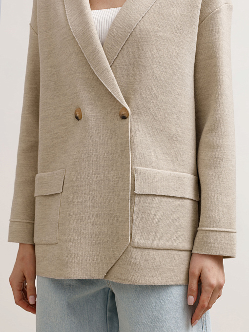Фарго пиджак трикотажный (светло-песочный, 48-50)