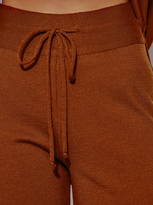 Джемми костюм ( рубашка+брюки ) трикотажный (терракот, 40-42/170-175)