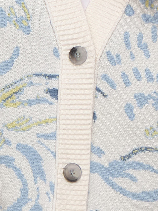 Гарда кардиган трикотажный (белый/голубой, 44-46)