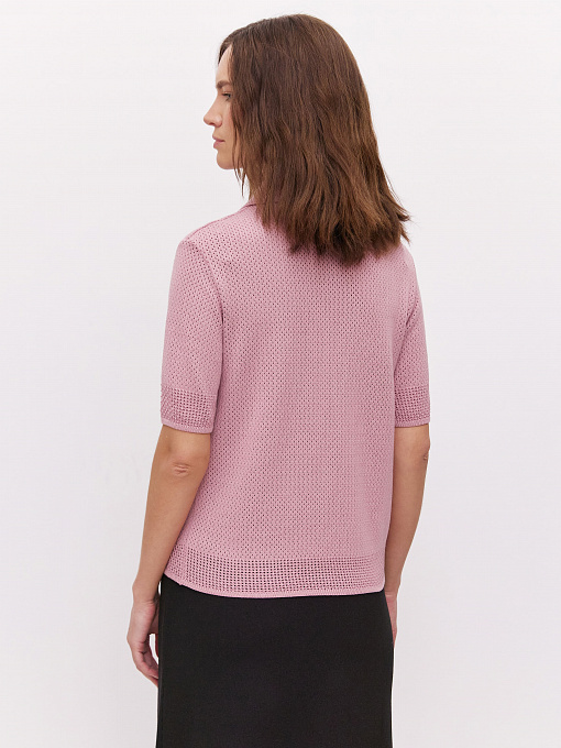 Симоне джемпер (футболка) трикотажный (темно-розовый, 44-46)